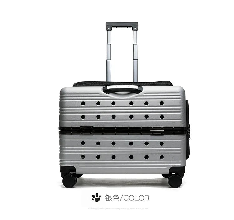 Cage pour chien- NIOPEPPA Suitcase Transparent