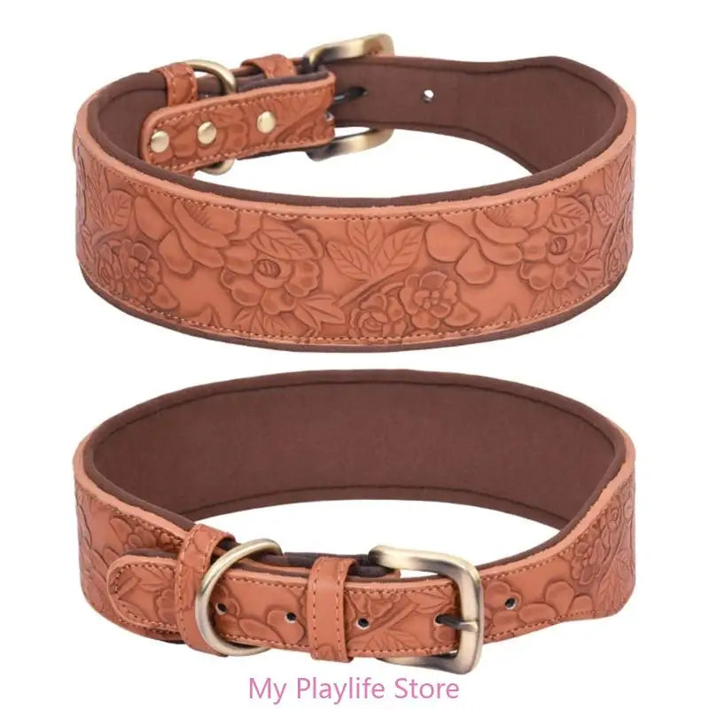 Collier chien cuir | Élégance Confort