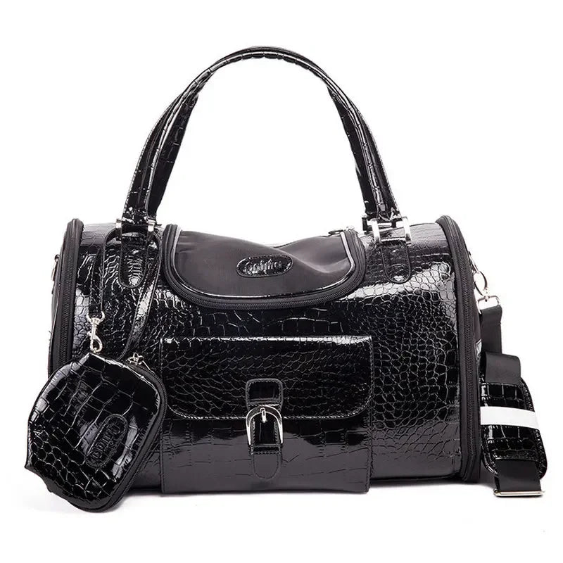 Sac pour transporter chien-Elegant Classique noir