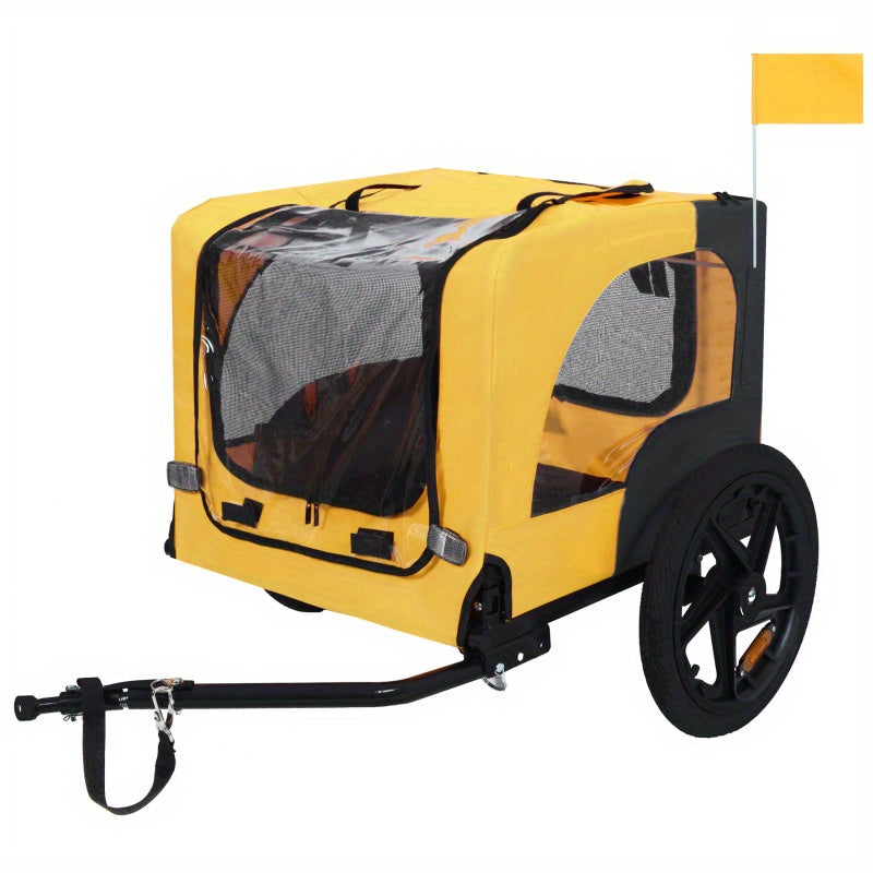 Remorque chien vélo | Pliable et sécurisée