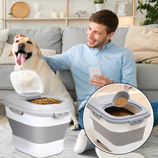 Une Boite croquette chien-Pratico-pliable