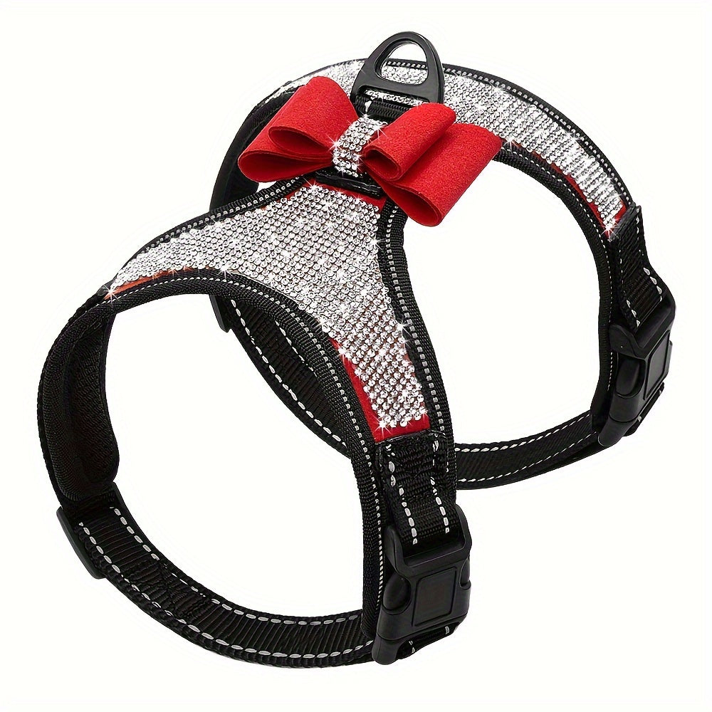 Harnais pour chien- Bling Rhinestone Reflective