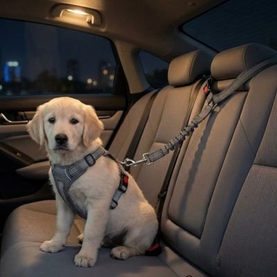 Ceinture de sécurité pour chien | Confort Optimal - Le Chihuahua Voyageur