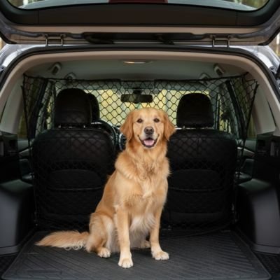 Filet voiture chien | SecuTravel - Le Chihuahua Voyageur