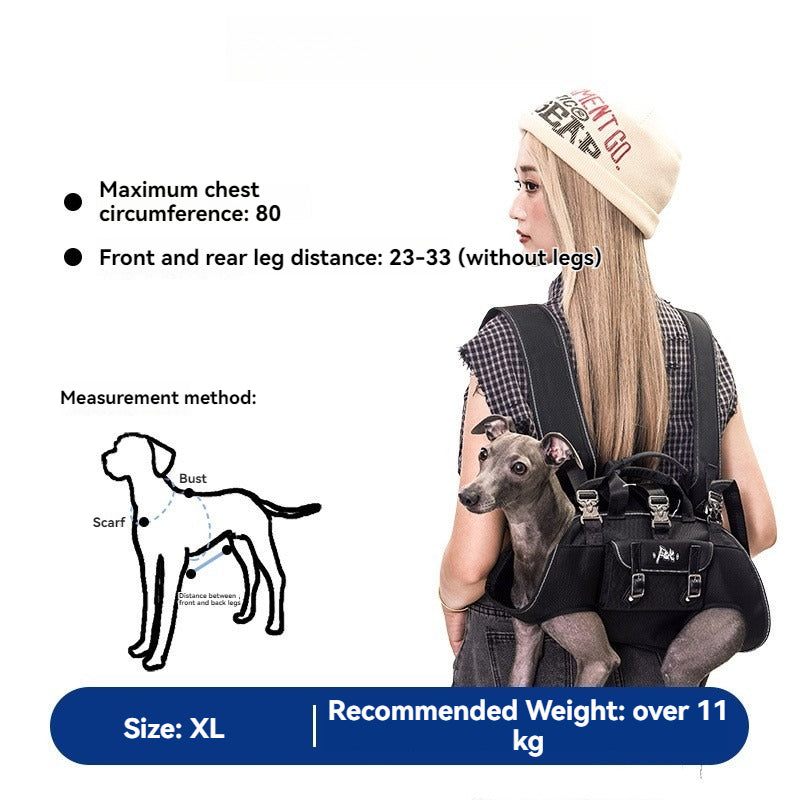 Sac a dos pour chien- Harnais sac à bandoulière pour chien