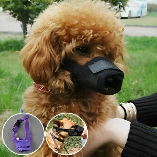 Muselière chien- Souple en maille* Rouge