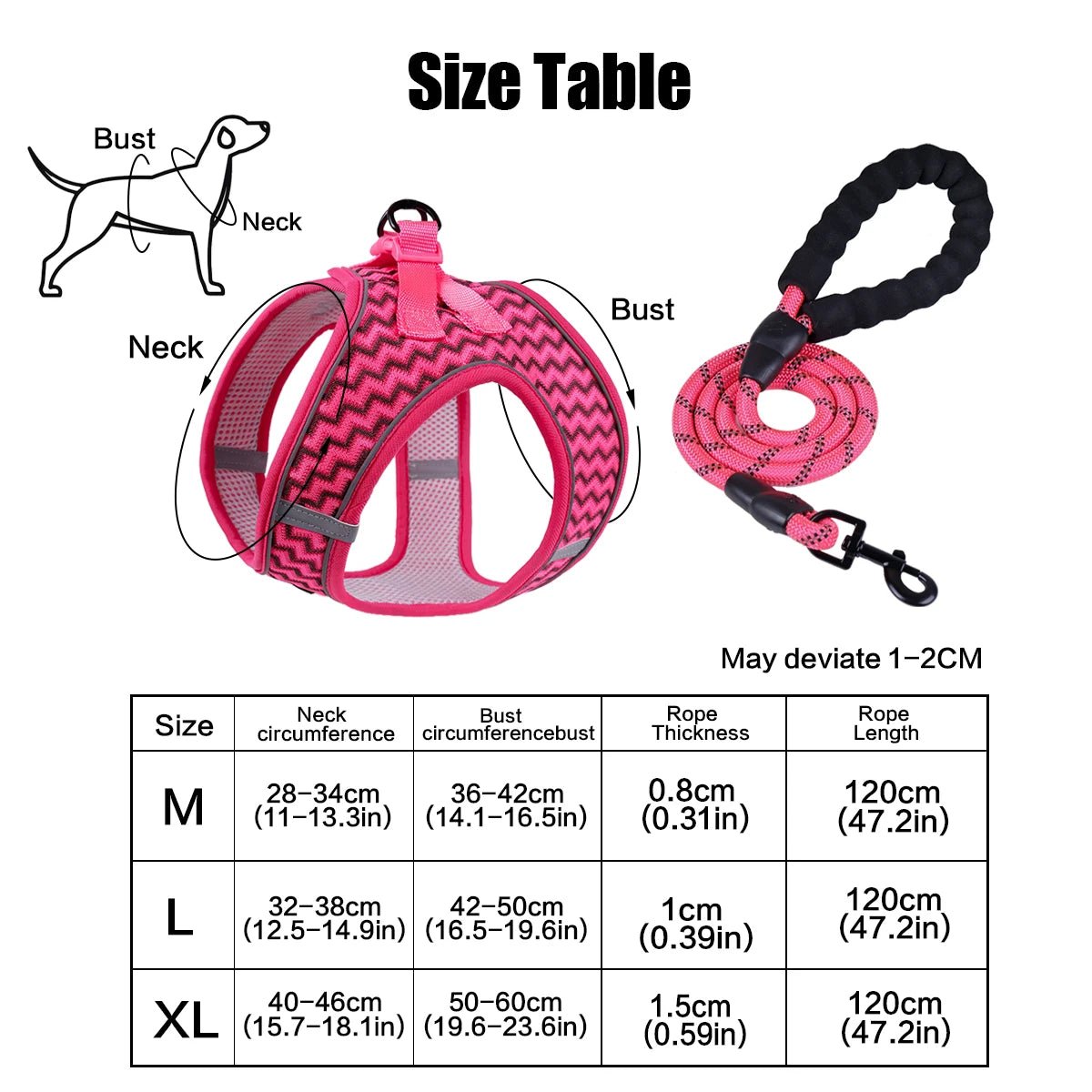 Laisse chien - Supet Tank Top Traction Rope - Le Chihuahua Voyageur