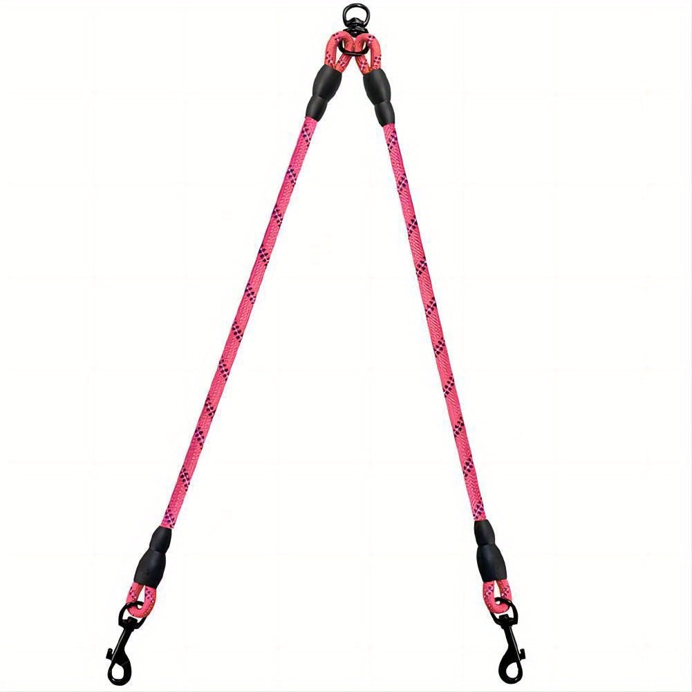 Laisse double pour chien - Taglory Reflective Dual - Le Chihuahua Voyageur
