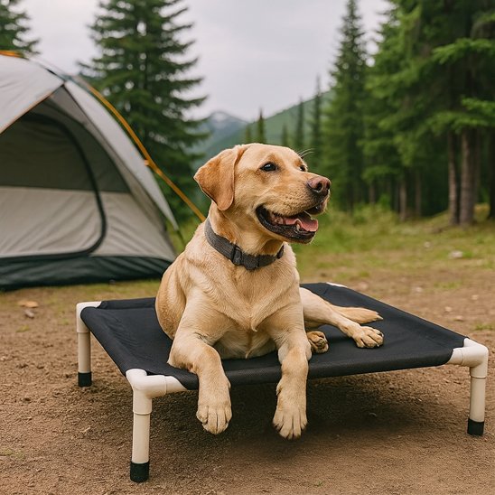 Lit de camp Chien