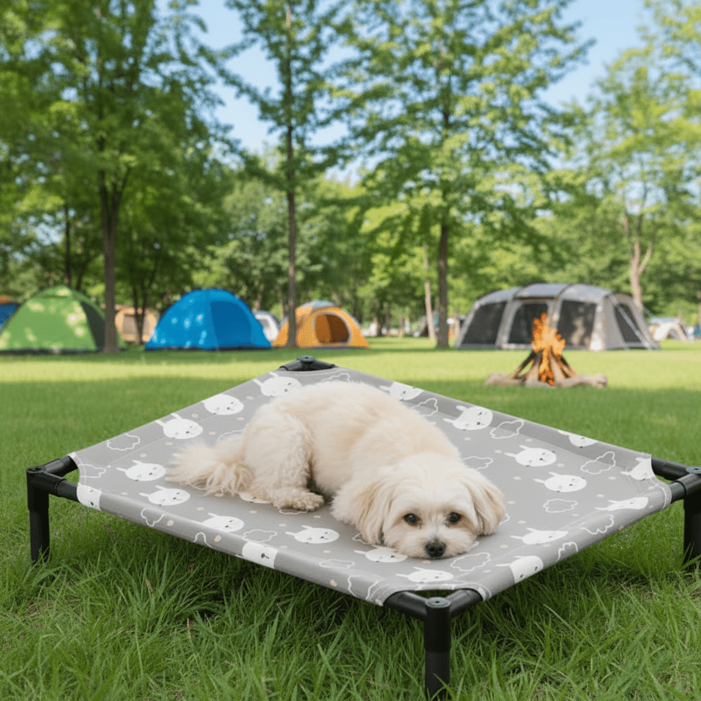 Lit pour Chien surélevé | Confort Aéré - Le Chihuahua Voyageur