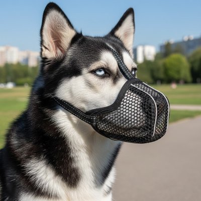 Muselière pour chien husky confort