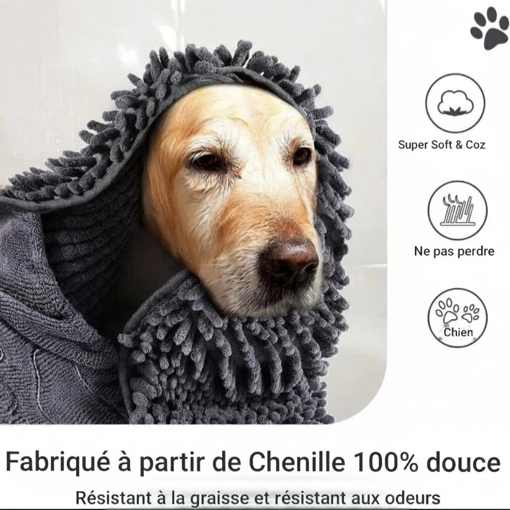 serviette pour chien | Microfibre Ultra-Absorbante