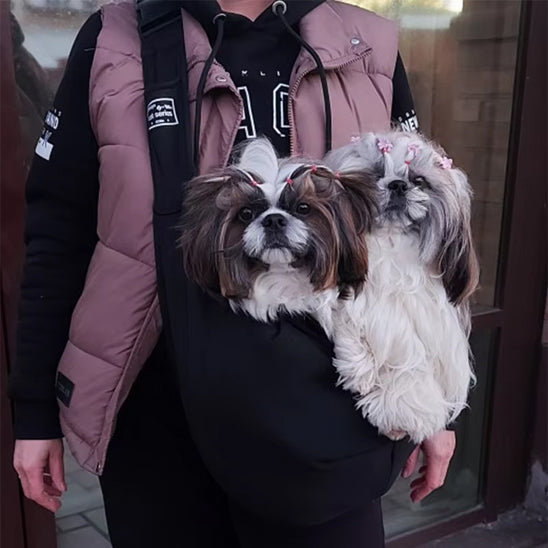 Sac de transport chien - bandoulière mains libres
