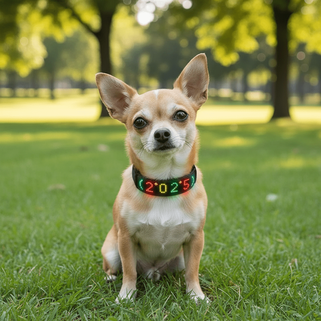 Collier lumineux chien: Sécurité Nocturne et bien plus! - Le Chihuahua Voyageur