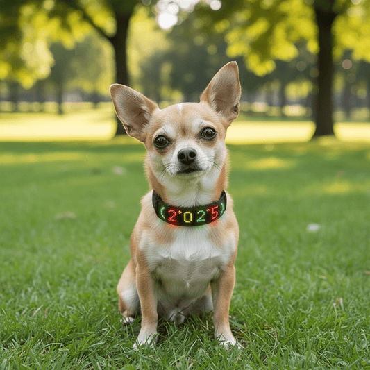 Collier lumineux chien: Sécurité Nocturne et bien plus! - Le Chihuahua Voyageur