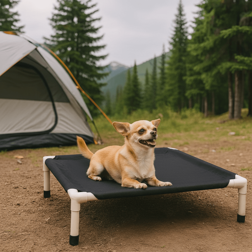 Lit de camp pour chien - Le Chihuahua Voyageur