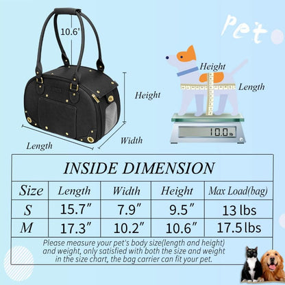 Sac pour transporter un chien | Cuir PU Premium