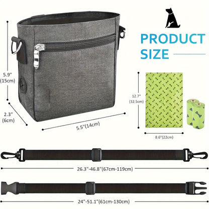 Sac pour chien- Treats Built-In Poop Bag Dispenser 3 Ways To Wear