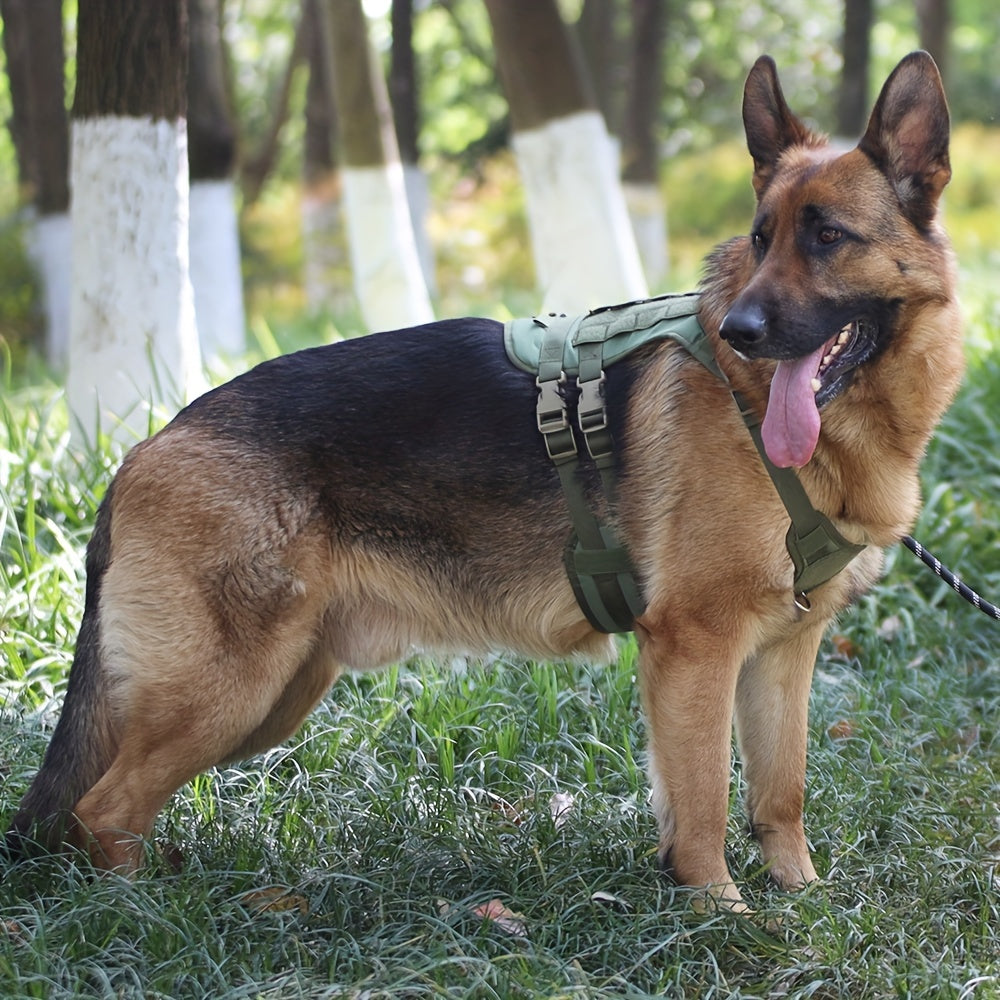 harnais anti traction chien- Explosion-proof Impact Dog Tactical