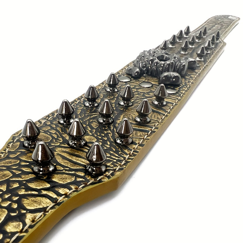 Collier chien- Leather Spiked Studded