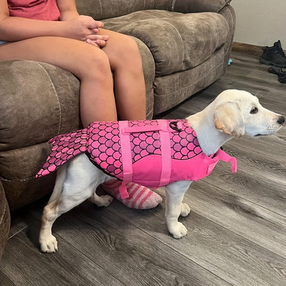 Gilet de sauvetage chien- Mermaid Pink Dog