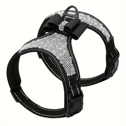 Harnais pour chien- Bling Rhinestone Reflective