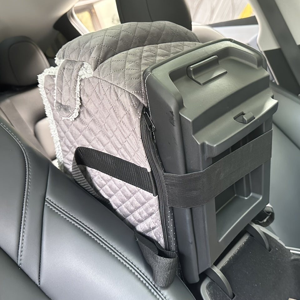 Caisse de transport chien-Center Console Velours