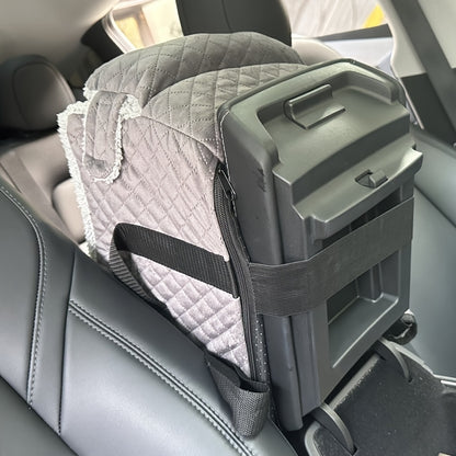 Caisse de transport chien-Center Console Velours