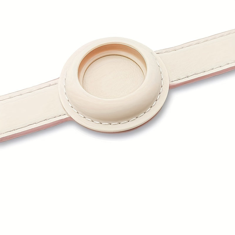 Collier cuir chien - Airtag Protective Tracker