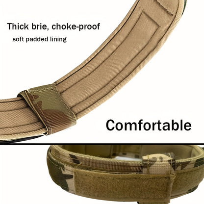 Collier de dressage pour chien- Heavy-Duty Tactical Dog Collar