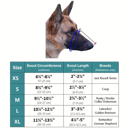 Muselière chien- Universal Fit Dog Muzzle
