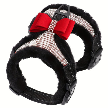 Harnais chien- Sparkling Rhinestone Butterfly