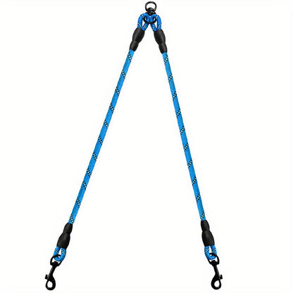 Laisse double pour chien- Taglory Reflective Dual
