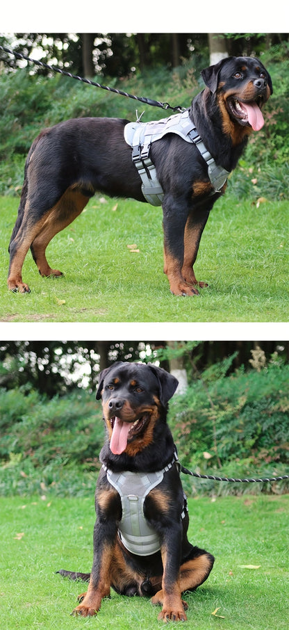 harnais anti traction chien- Explosion-proof Impact Dog Tactical