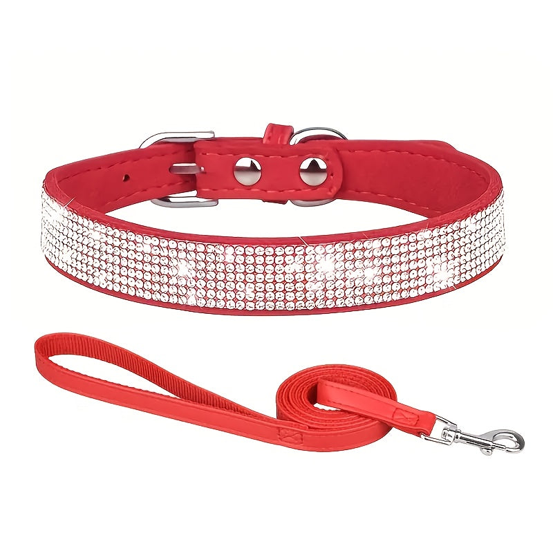 Laisse pour chien- Sparkling Rhinestone