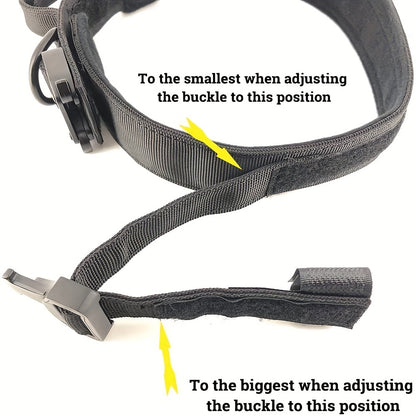 Collier de dressage pour chien- Heavy-Duty Tactical Dog Collar