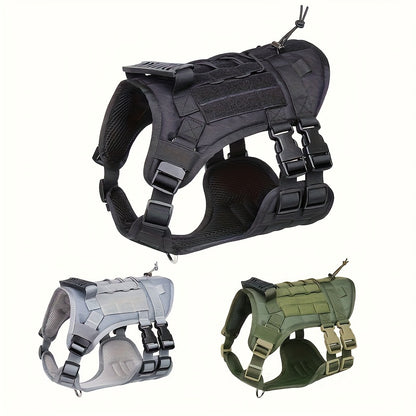 harnais anti traction chien- Explosion-proof Impact Dog Tactical
