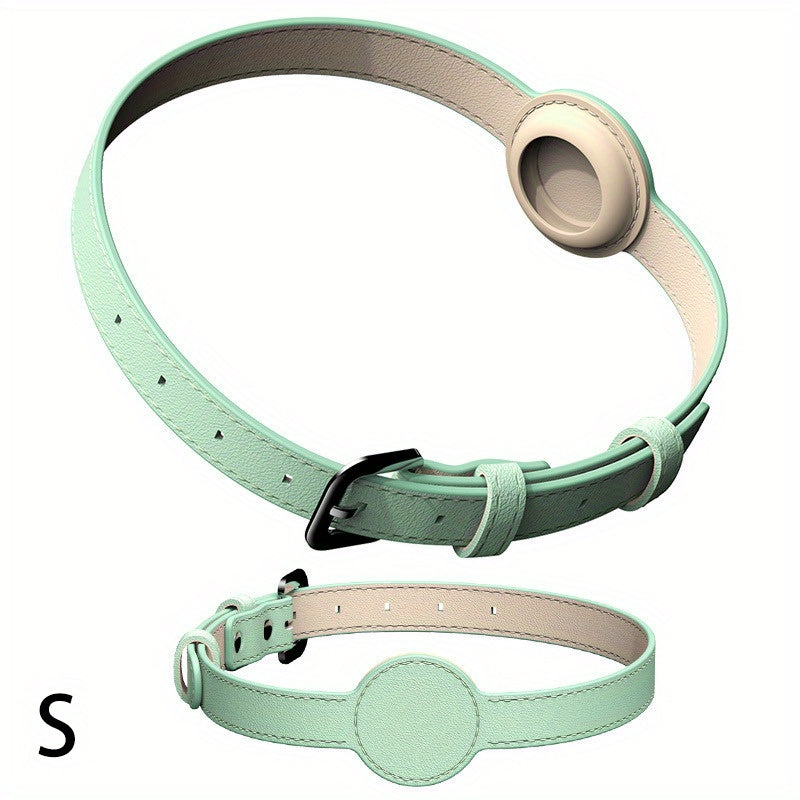 Collier cuir chien - Airtag Protective Tracker