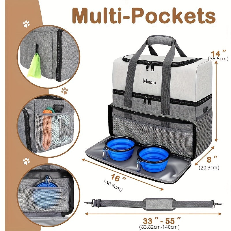 Sac pour chien- Dual Layers Dog Travel Bag