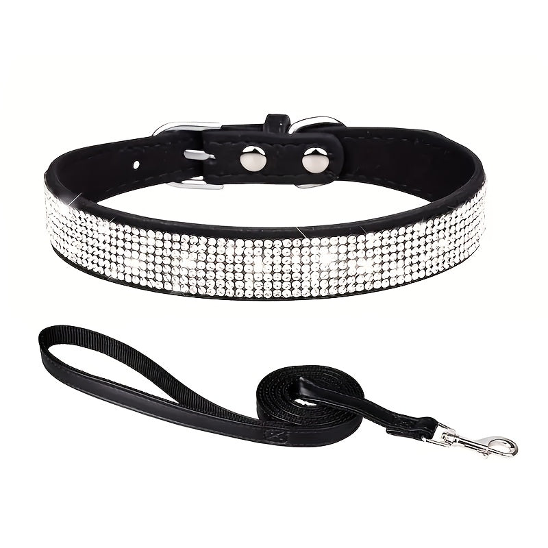 Laisse pour chien- Sparkling Rhinestone