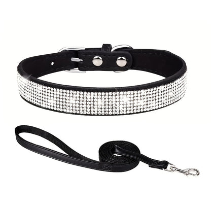 Laisse pour chien- Sparkling Rhinestone