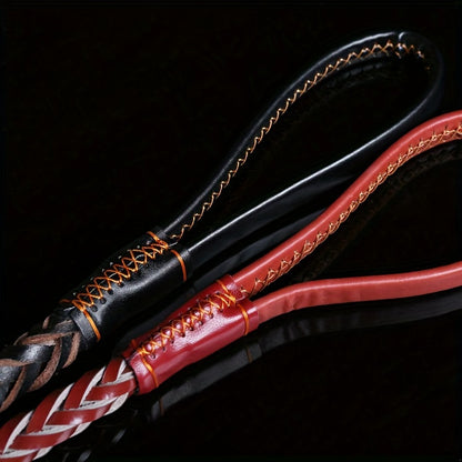 Laisse pour chien- Strong Cowhide Dog Leash and Collar