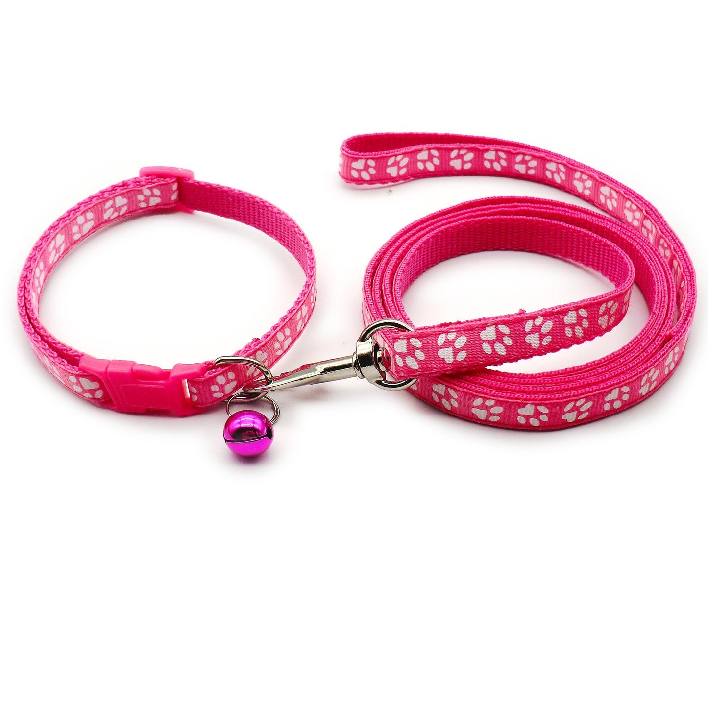 Laisse pour chien- Collier +Laisse Cute Paw