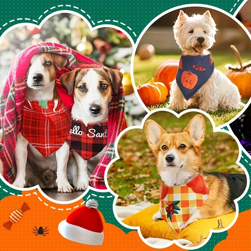 Bandana pour chien | Festif de Noël 30pcs