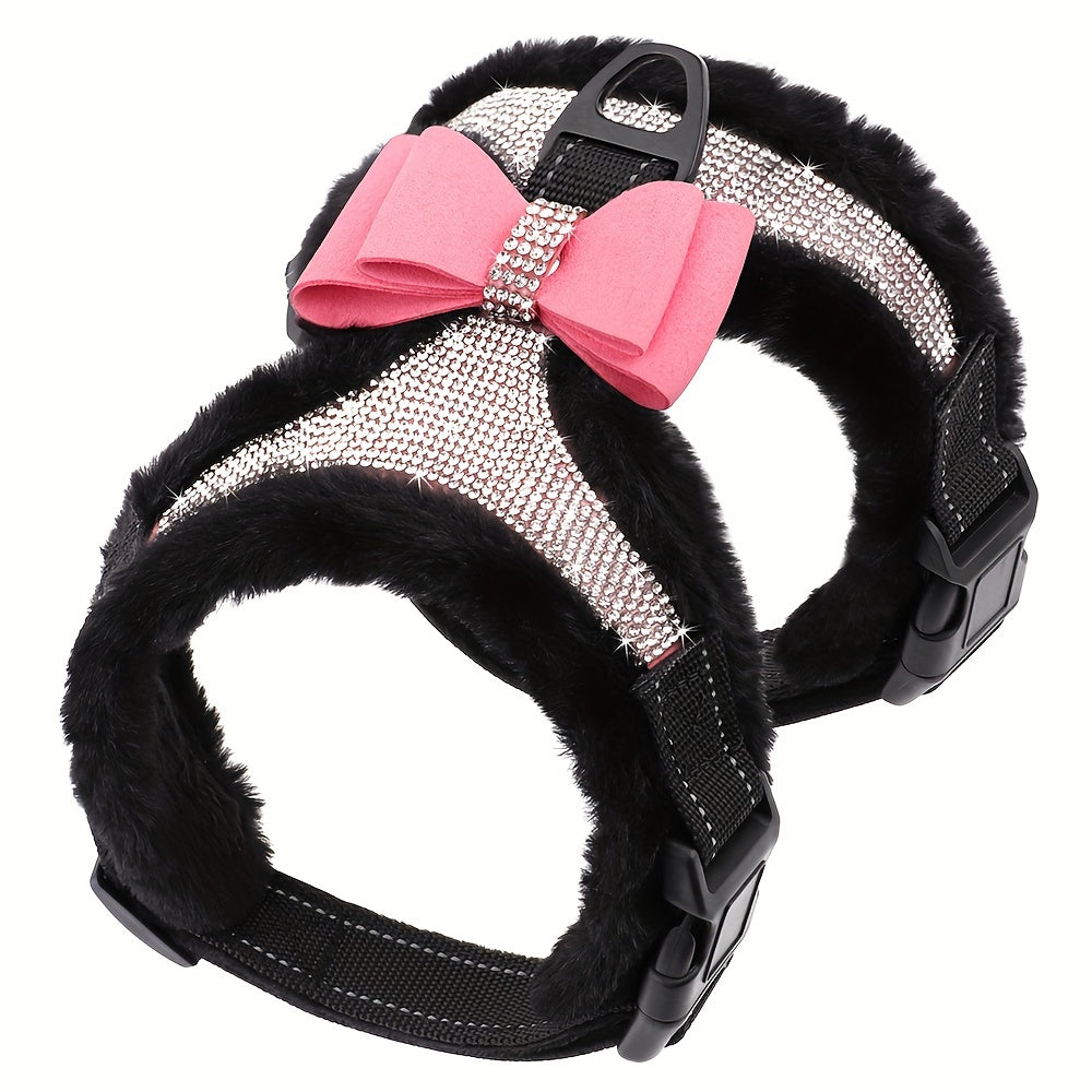Harnais chien- Sparkling Rhinestone Butterfly