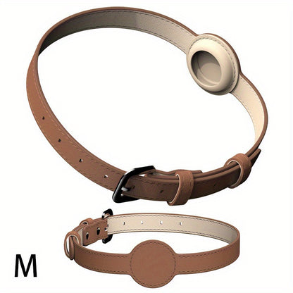 Collier cuir chien - Airtag Protective Tracker
