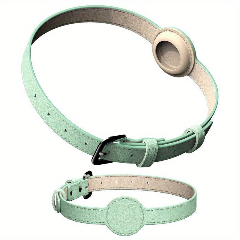 Collier cuir chien - Airtag Protective Tracker