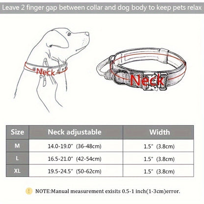 Collier de dressage pour chien- Heavy-Duty Tactical Dog Collar