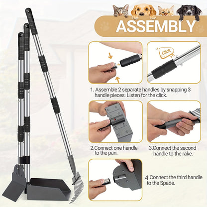 Ramasse crottes pour chien- Pooper Scooper Long Handle