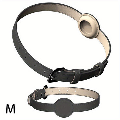 Collier cuir chien - Airtag Protective Tracker